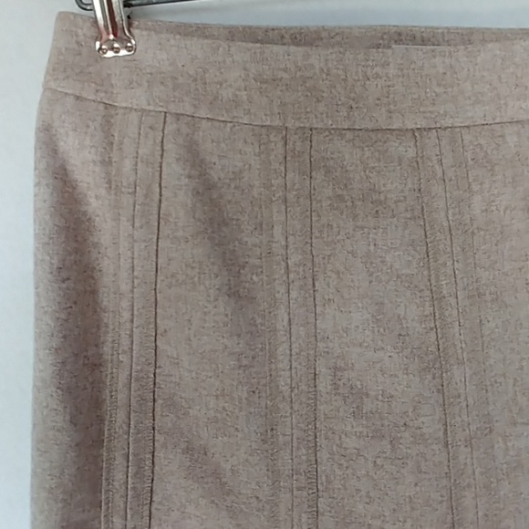 Merona Wool Blend Tan Midi Skirt - Picture 2 of 4